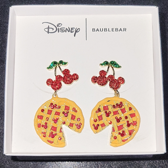 BaubleBar Jewelry - Disney | BaubleBar Mickey Mouse Cherry Pie Earrings BNIB